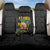 Hawaiian Halloween Back Car Seat Cover Aloha Pinapple with Mysterious Hands and Polynesian Tribal Tattoo