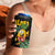 Hawaiian Halloween 4 in 1 Can Cooler Tumbler Aloha Pinapple with Mysterious Hands and Polynesian Tribal Tattoo