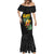 Hawaiian Halloween Mermaid Dress Aloha Pinapple with Mysterious Hands and Polynesian Tribal Tattoo