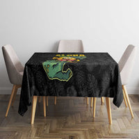 Hawaiian Halloween Tablecloth Aloha Pinapple with Mysterious Hands and Polynesian Tribal Tattoo LT03 - Polynesian Pride