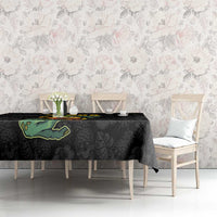 Hawaiian Halloween Tablecloth Aloha Pinapple with Mysterious Hands and Polynesian Tribal Tattoo LT03 - Polynesian Pride