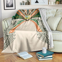 Cook Islands Rugby League Blanket Polynesian and Tatau Tribal Art - Retro Palette LT03 Multicolor - Polynesian Pride