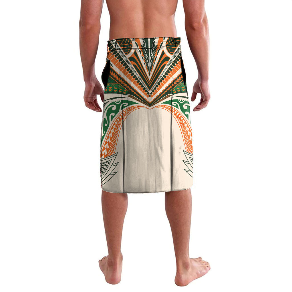 Cook Islands Rugby League Custom Lavalava Polynesian and Tatau Tribal Art - Retro Palette