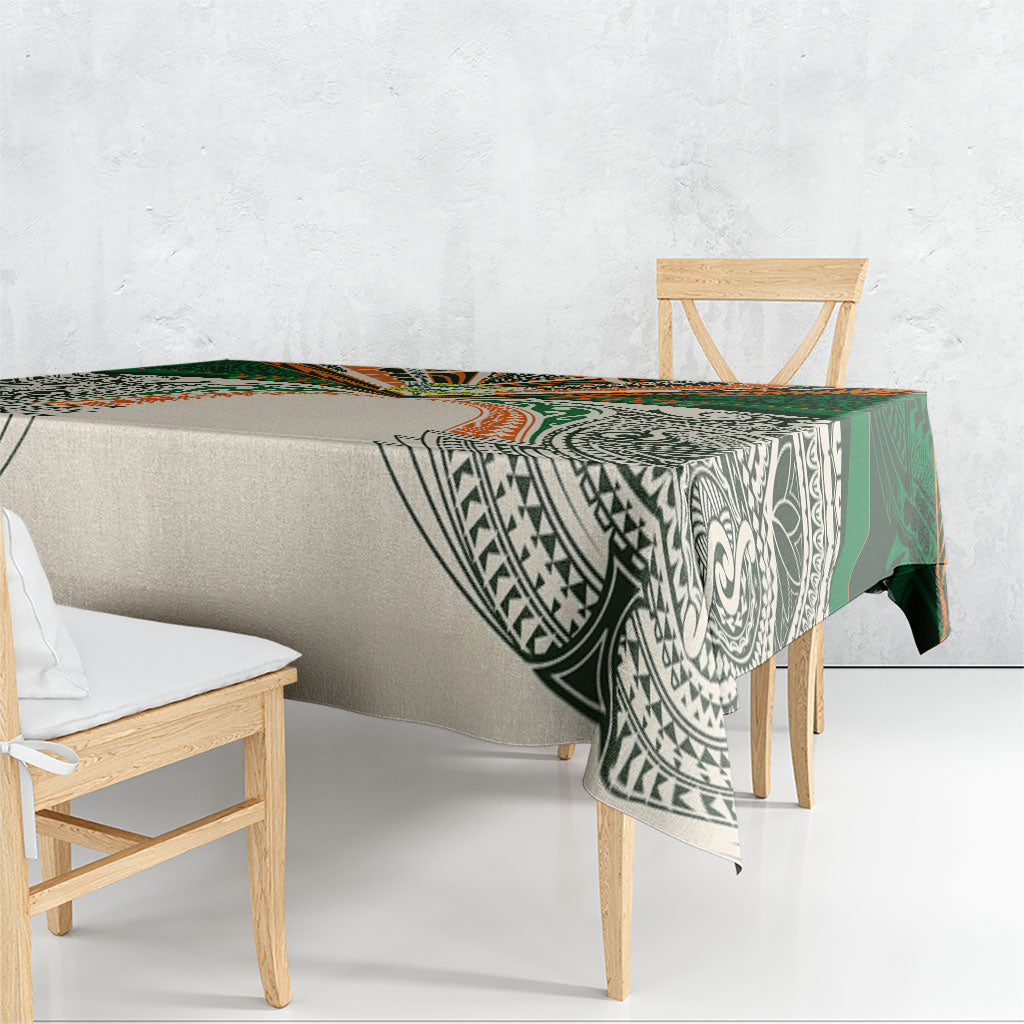 Cook Islands Rugby League Tablecloth Polynesian and Tatau Tribal Art - Retro Palette LT03 - Polynesian Pride