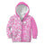 Hawaii Kauai Island Kid Hoodie Hibiscus Pattern Seamless Tribal Simple Pink LT03 - Polynesian Pride