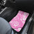 Custom Hawaii Kauai Island Car Mats Hibiscus Pattern Seamless Tribal Simple Pink LT03 - Polynesian Pride