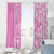 Custom Hawaii Kauai Island Window Curtain Hibiscus Pattern Seamless Tribal Simple Pink LT03 - Polynesian Pride