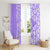 Hawaii Kauai Island Window Curtain Hibiscus Pattern Seamless Tribal Simple Purple LT03 - Polynesian Pride