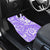 Custom Hawaii Kauai Island Car Mats Hibiscus Pattern Seamless Tribal Simple Purple LT03 - Polynesian Pride