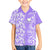 Custom Hawaii Kauai Island Family Matching Off Shoulder Long Sleeve Dress and Hawaiian Shirt Hibiscus Pattern Seamless Tribal Simple Purple LT03 Son's Shirt Purple - Polynesian Pride