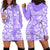 Custom Hawaii Kauai Island Hoodie Dress Hibiscus Pattern Seamless Tribal Simple Purple LT03 - Polynesian Pride