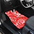 Custom Hawaii Kauai Island Car Mats Hibiscus Pattern Seamless Tribal Simple Red LT03 - Polynesian Pride