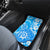 Hawaii Kauai Island Car Mats Hibiscus Pattern Seamless Tribal Simple Blue LT03 - Polynesian Pride