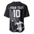 Custom Fiji Rugby Pacific Champions 2024 Baseball Jersey Anniversary 7 Titles - Fijians Rugby and Tapa Hibiscus Black Art