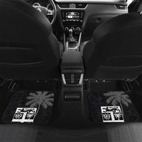 Custom Fiji Rugby Pacific Champions 2024 Car Mats Anniversary 7 Titles - Fijians Rugby and Tapa Hibiscus Black Art