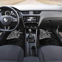 Hawaiian Whales Polynesian Art Motifs Car Mats Black Color - Polynesian Pride