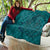 Hawaiian Whales Polynesian Art Motifs Quilt Turquoise Color - Polynesian Pride
