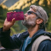 Hawaiian Whales Polynesian Art Motifs 4 in 1 Can Cooler Tumbler Pink Color - Polynesian Pride