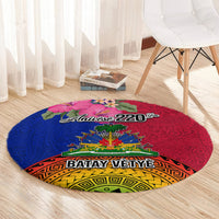 Haiti Battle of Vertieres Round Carpet The Haitian Revolution 220th Anniversary Polynesian Style LT03 - Polynesian Pride