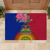 Haiti Battle of Vertieres Rubber Doormat The Haitian Revolution 220th Anniversary Polynesian Style LT03 - Polynesian Pride