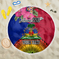 Personalised Haiti Battle of Vertieres Beach Blanket The Haitian Revolution 220th Anniversary Polynesian Style LT03 One Size 150cm Red - Polynesian Pride
