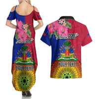 Personalised Haiti Battle of Vertieres Couples Matching Summer Maxi Dress and Hawaiian Shirt The Haitian Revolution 220th Anniversary Polynesian Style LT03 - Polynesian Pride