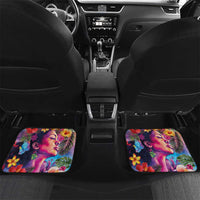 Polynesian Women Car Mats Tropical Plant - Vibrant Surreal Dreamscape Vibe