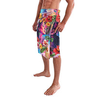 Polynesian Women Lavalava Tropical Plant - Vibrant Surreal Dreamscape Vibe