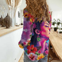 Polynesian Women Women Casual Shirt Tropical Plant - Vibrant Surreal Dreamscape Vibe LT03 - Polynesian Pride