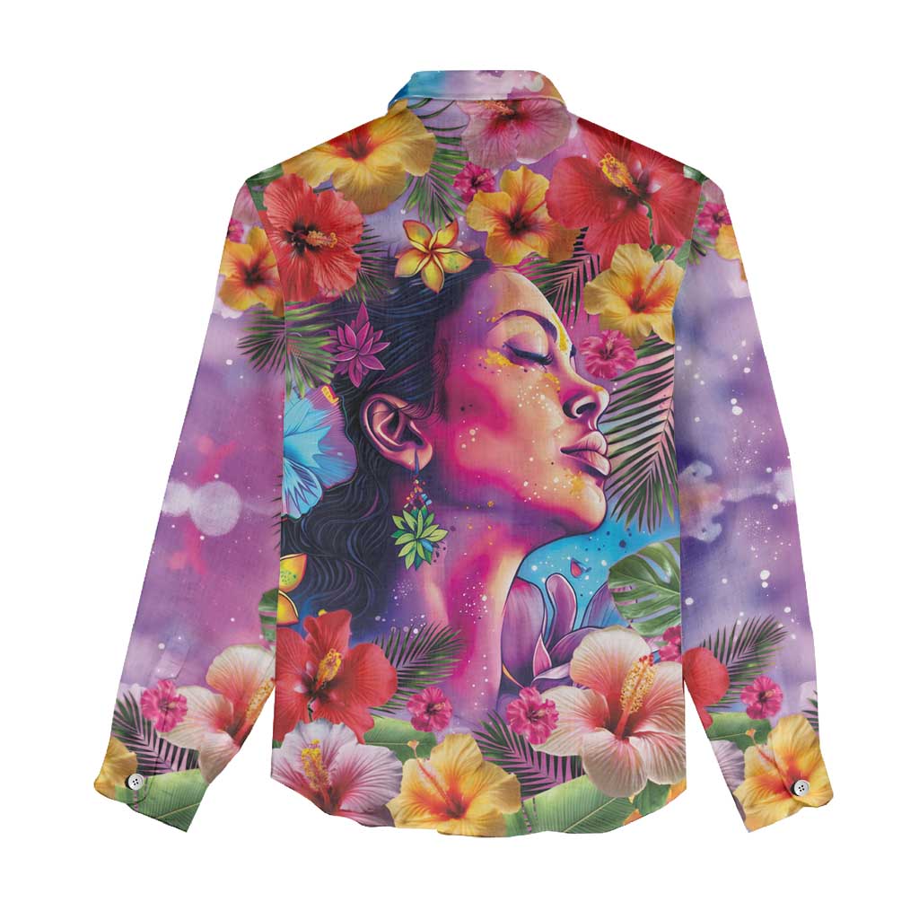 Polynesian Women Women Casual Shirt Tropical Plant - Vibrant Surreal Dreamscape Vibe LT03 - Polynesian Pride