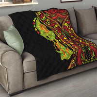 Hawaiian Manta Ray and Hammerhead Shark Tribal Tattoo Quilt with Polynesian Tribal Pattern Kanaka Maoli Flag Color LT03 - Polynesian Pride