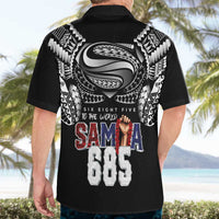 Super Samoa-Six Eight Five to The World Hawaiian Shirt Traditional Samoan Tattoo Black Color LT03 - Polynesian Pride