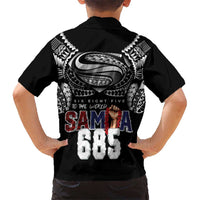 Super Samoa-Six Eight Five to The World Hawaiian Shirt Traditional Samoan Tattoo Black Color LT03 - Polynesian Pride