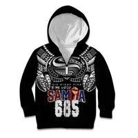 Super Samoa-Six Eight Five to The World Kid Hoodie Traditional Samoan Tattoo Black Color LT03 Zip Hoodie Black - Polynesian Pride