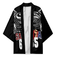 Super Samoa-Six Eight Five to The World Kimono Traditional Samoan Tattoo Black Color