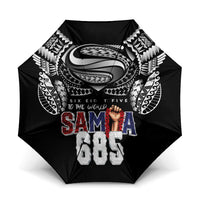 Super Samoa-Six Eight Five to The World Umbrella Traditional Samoan Tattoo Black Color LT03 One Size Folded 11.42 inch Opened Diameter 37.4 inch Black - Polynesian Pride
