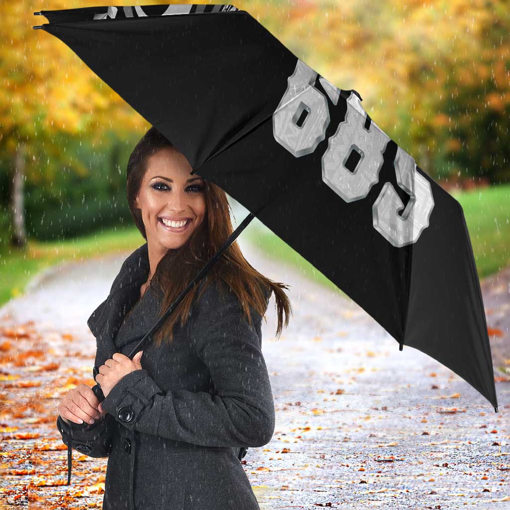 Super Samoa-Six Eight Five to The World Umbrella Traditional Samoan Tattoo Black Color LT03 - Polynesian Pride