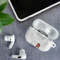 Super Samoa-Six Eight Five to The World AirPods Case Traditional Samoan Tattoo All White LT03 - Polynesian Pride