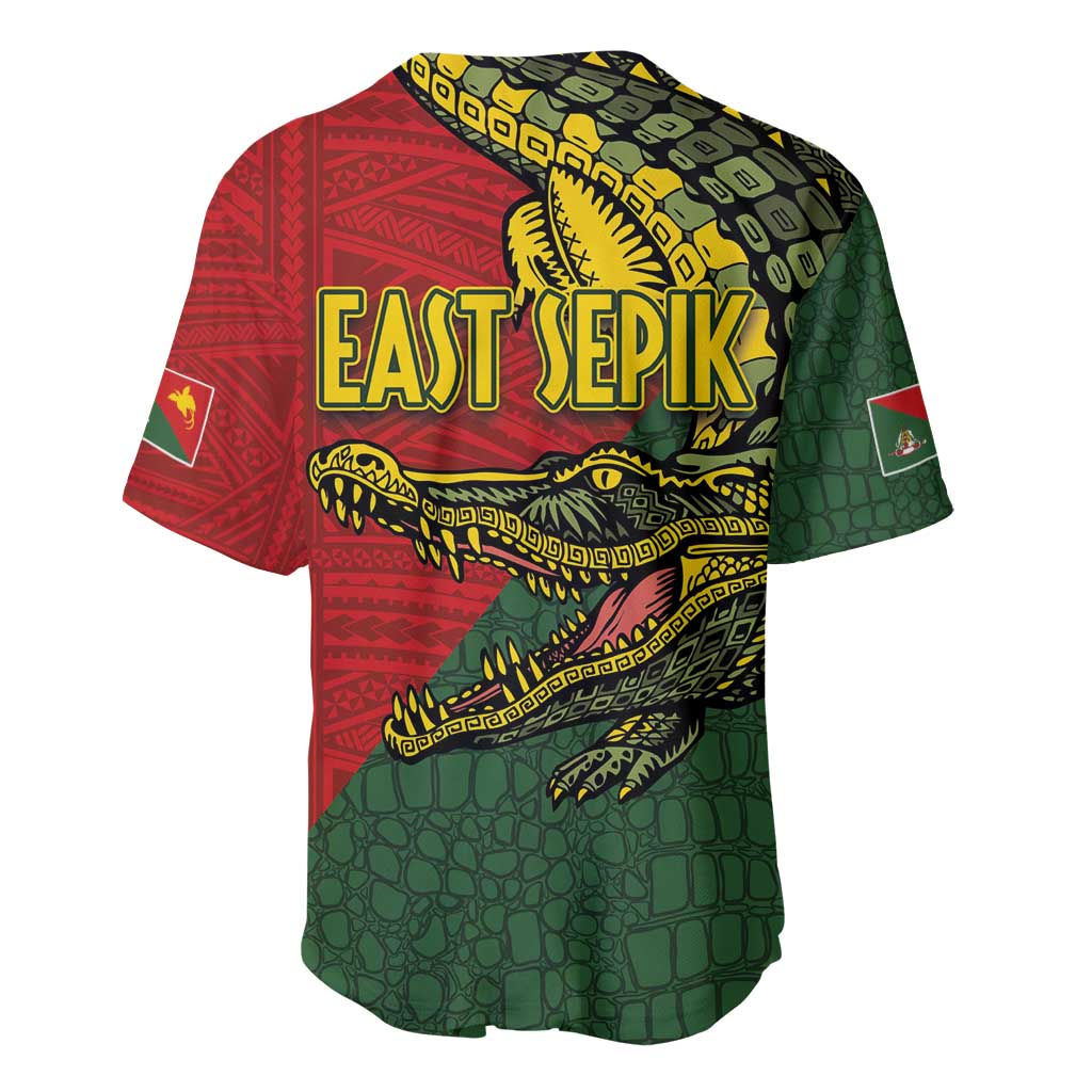 Sepik River Crocodile & Arts Festival Melanesian Pattern Baseball Jersey LT03 - Polynesian Pride
