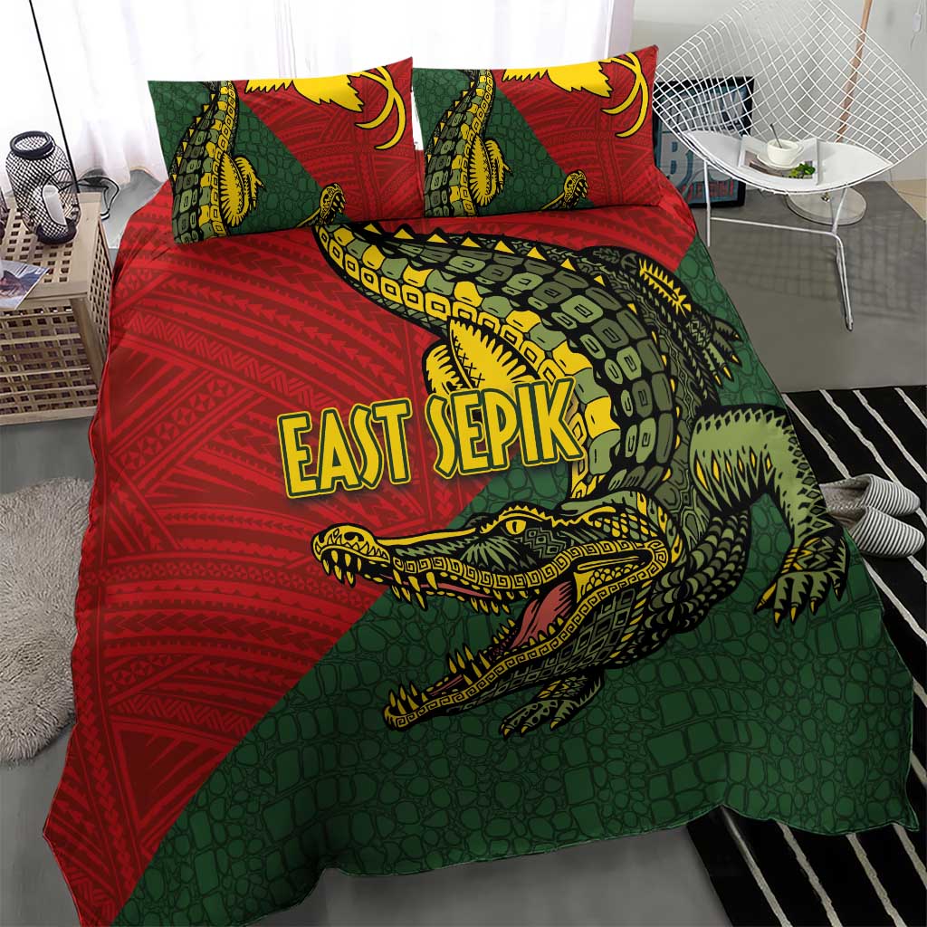 Sepik River Crocodile & Arts Festival Melanesian Pattern Bedding Set