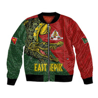 Sepik River Crocodile & Arts Festival Melanesian Pattern Bomber Jacket