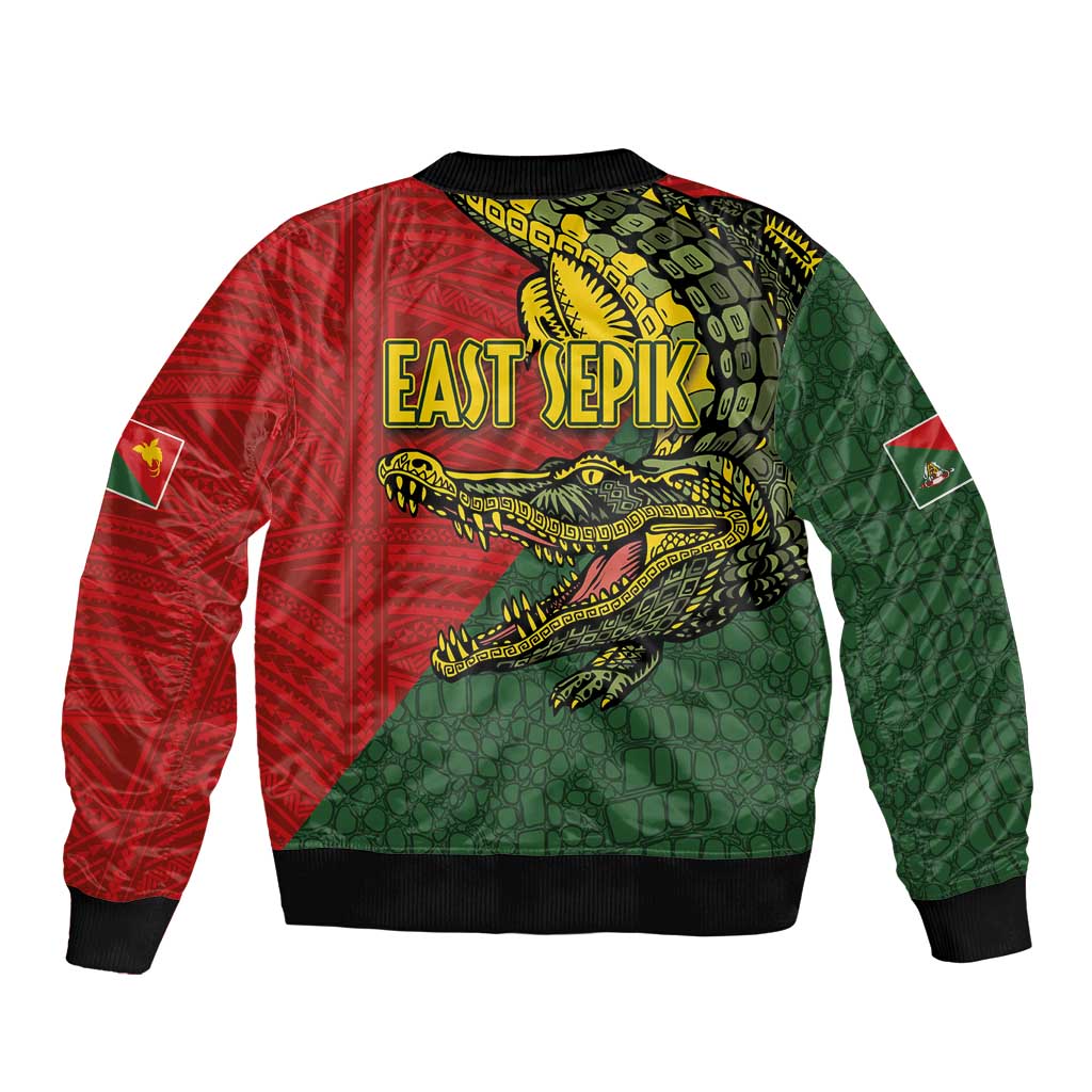 Sepik River Crocodile & Arts Festival Melanesian Pattern Bomber Jacket