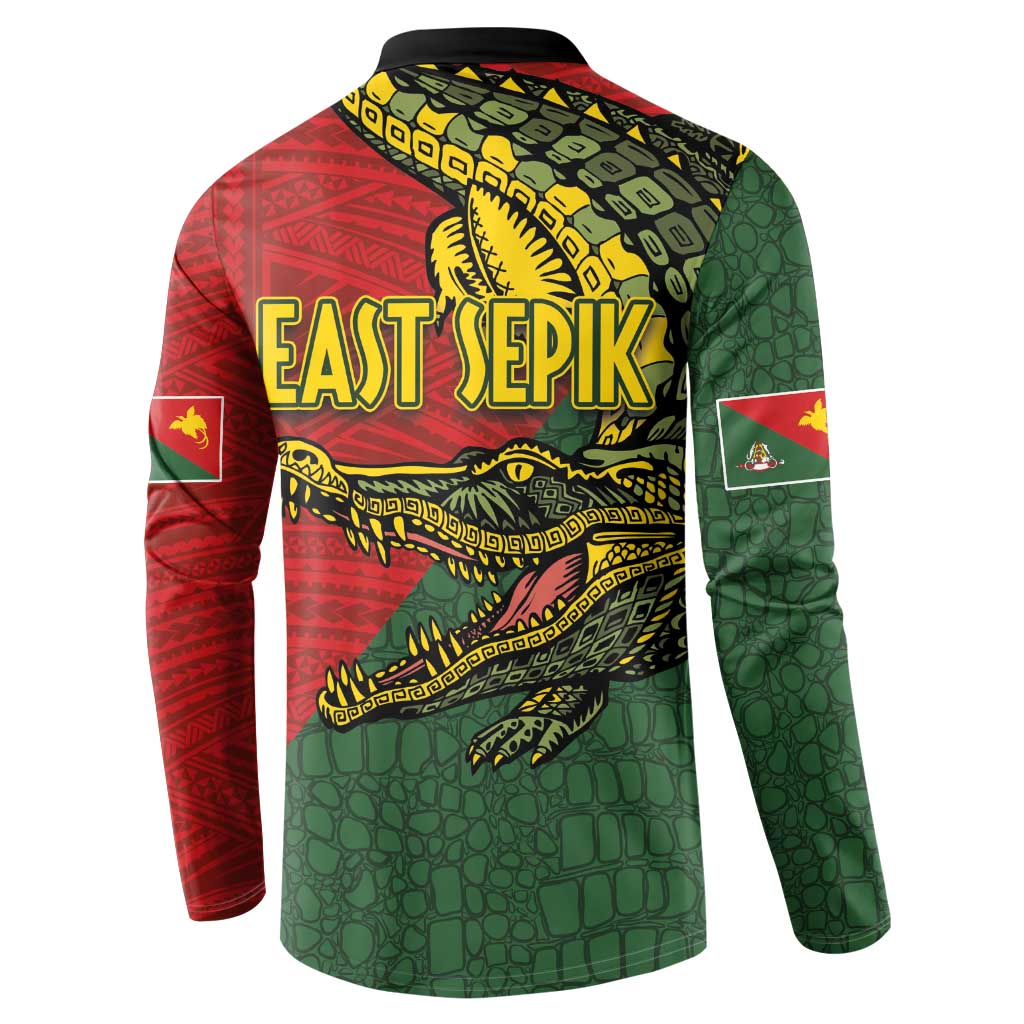 Sepik River Crocodile & Arts Festival Melanesian Pattern Button Sweatshirt LT03 - Polynesian Pride