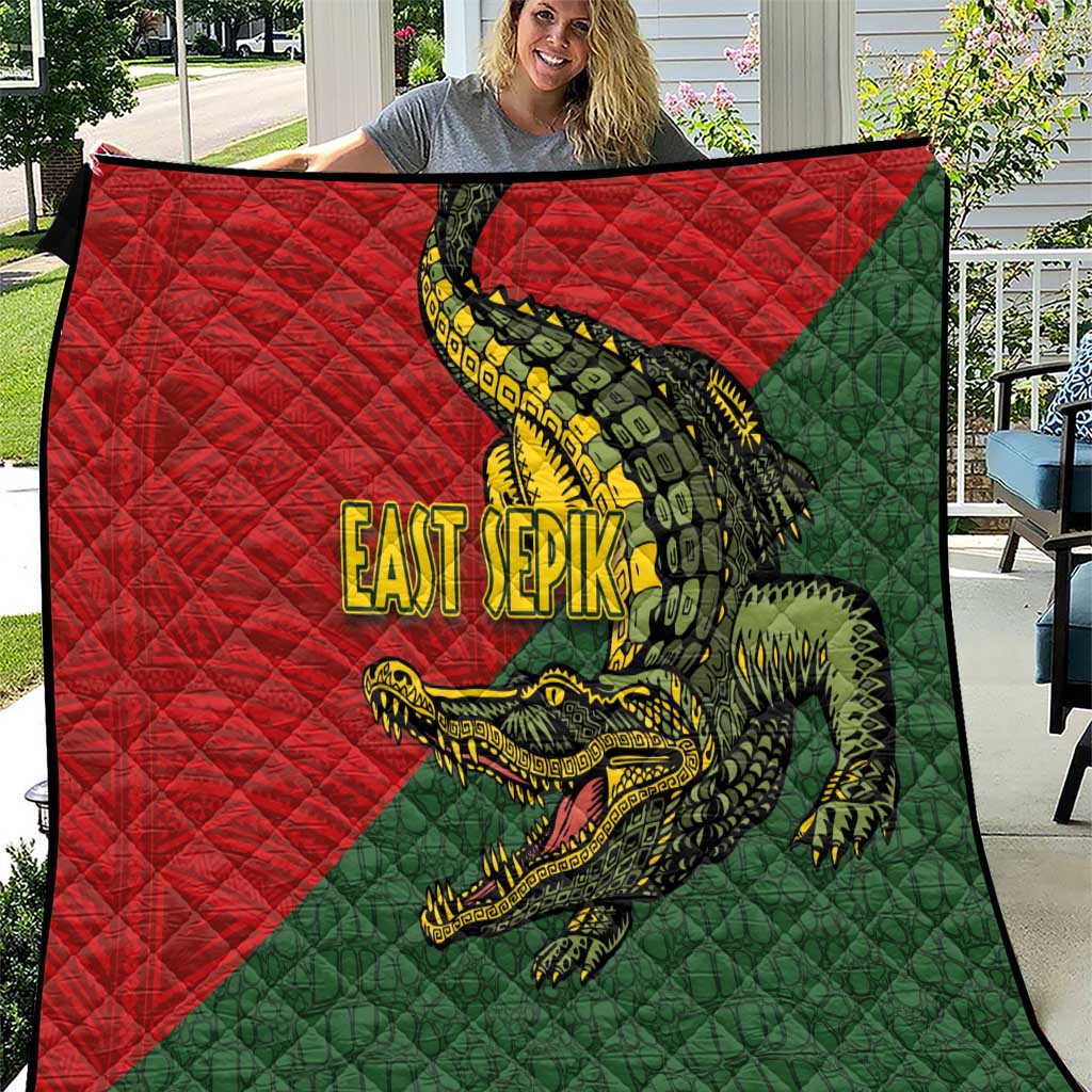 Sepik River Crocodile & Arts Festival Melanesian Pattern Quilt LT03 Red - Polynesian Pride