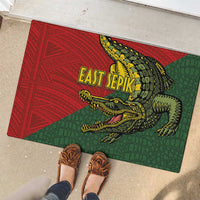 Sepik River Crocodile & Arts Festival Melanesian Pattern Rubber Doormat