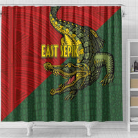 Sepik River Crocodile & Arts Festival Melanesian Pattern Shower Curtain LT03 - Polynesian Pride