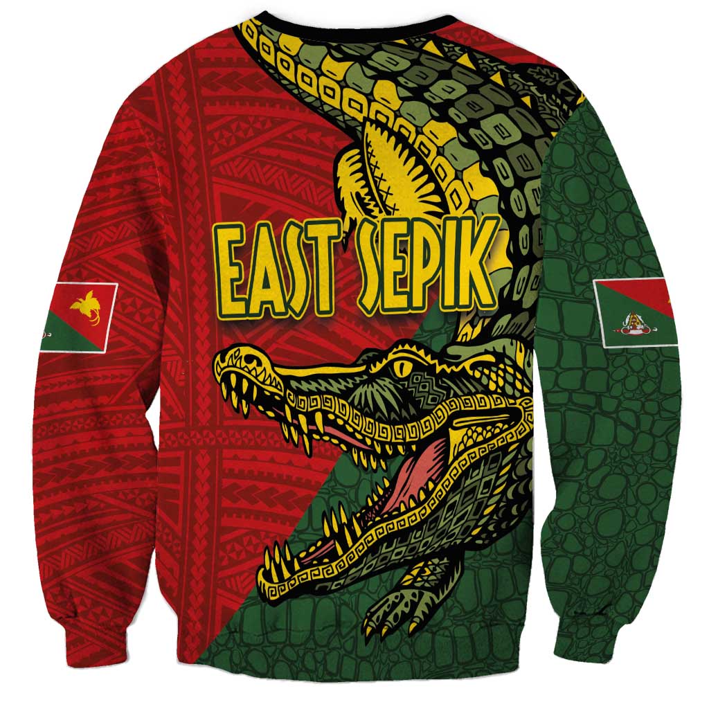 Sepik River Crocodile & Arts Festival Melanesian Pattern Sweatshirt LT03 - Polynesian Pride