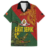 Sepik River Crocodile & Arts Festival Family Matching Long Sleeve Bodycon Dress and Hawaiian Shirt Bird-of-paradise Melanesian Tattoo