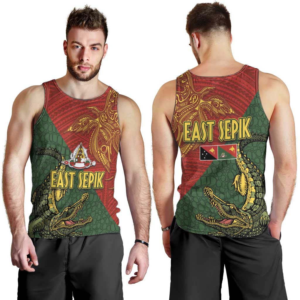 Sepik River Crocodile & Arts Festival Men Tank Top Bird-of-paradise Melanesian Tattoo