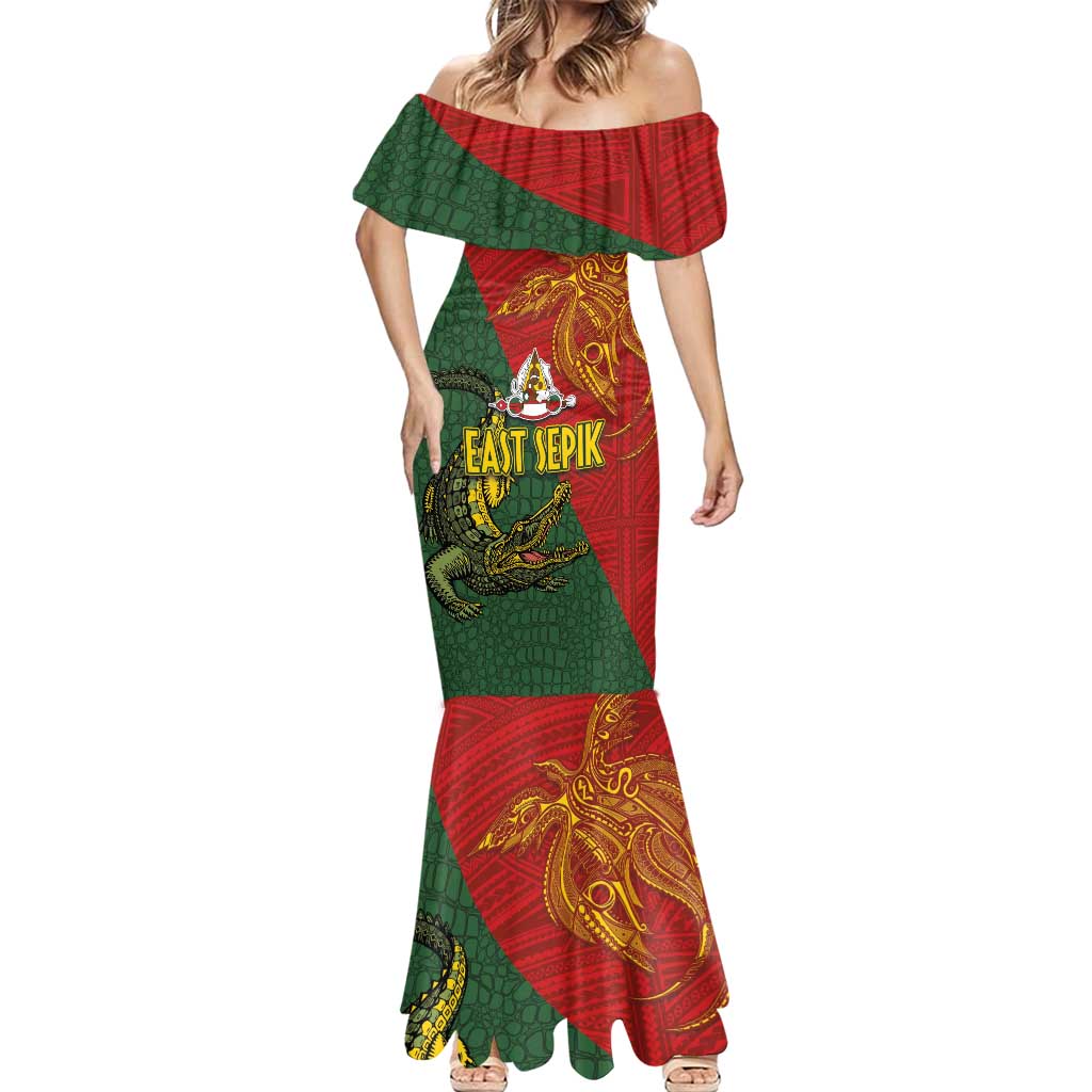 Sepik River Crocodile & Arts Festival Mermaid Dress Bird-of-paradise Melanesian Tattoo LT03 - Polynesian Pride